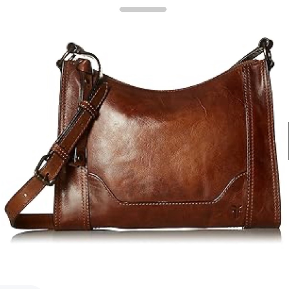 NEW Frye Melissa crossbody bag Classic Brown Leather Women's Shoulder Purse